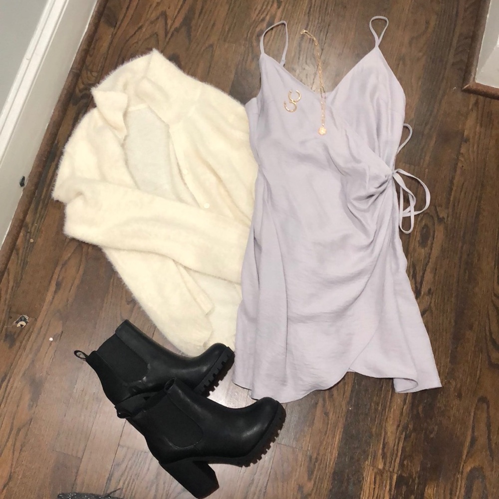 WISHLIST Apparel NWT Silver Lining Mini Dress